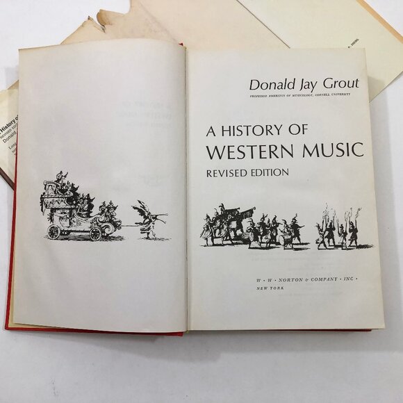 A History of Western Music Donald Jay Grout HBDC Revised Edition 818 pages 1973 - Picture 6 of 11